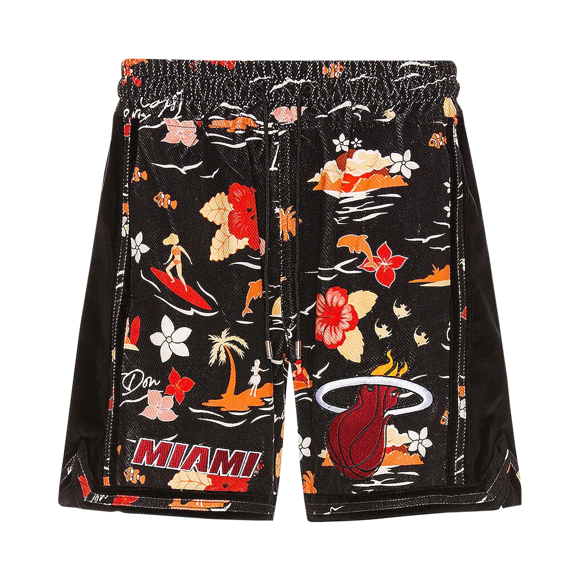 Buy Just Don x Miami Heat Velvet Short Black Red 31JUSB01X1