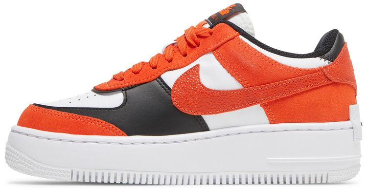 Nike Wmns Air Force 1 Shadow Cracked Leather   Rush Orange