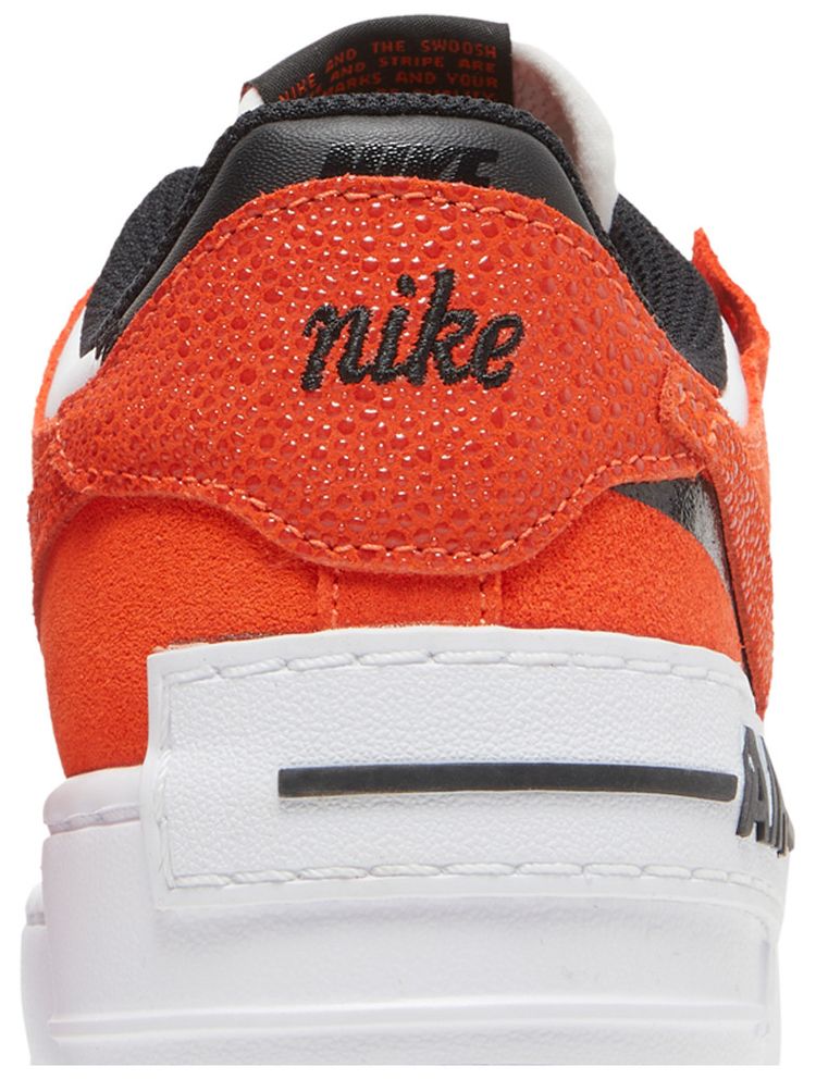 Nike Wmns Air Force 1 Shadow Cracked Leather   Rush Orange