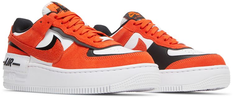 Nike Wmns Air Force 1 Shadow Cracked Leather   Rush Orange