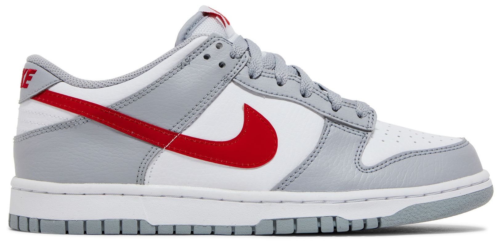 low dunks red and grey