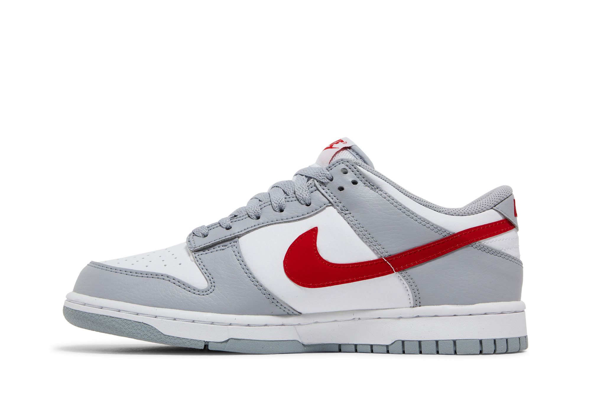 Grey and red nikes top