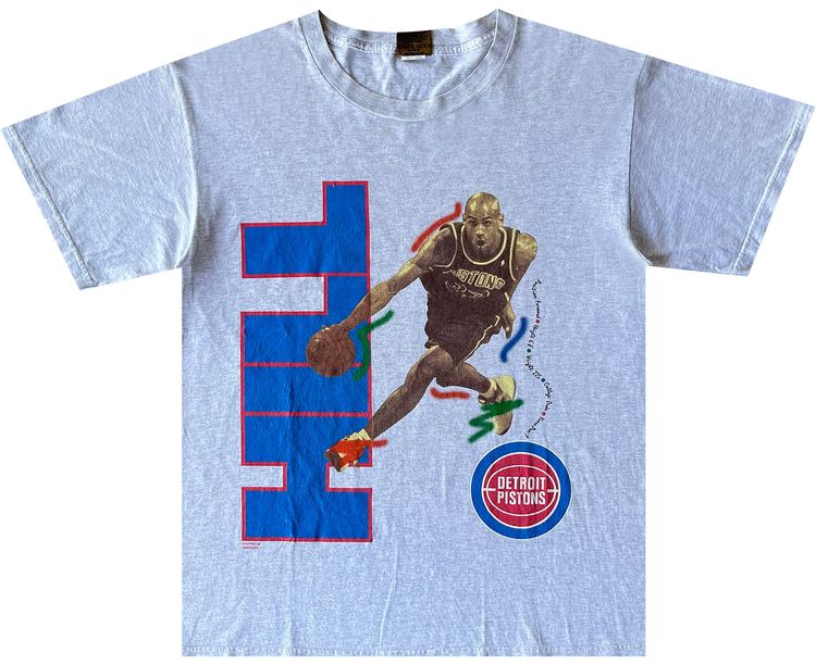 Pre Owned Vintage 1990s Grant Hill Tee Grey