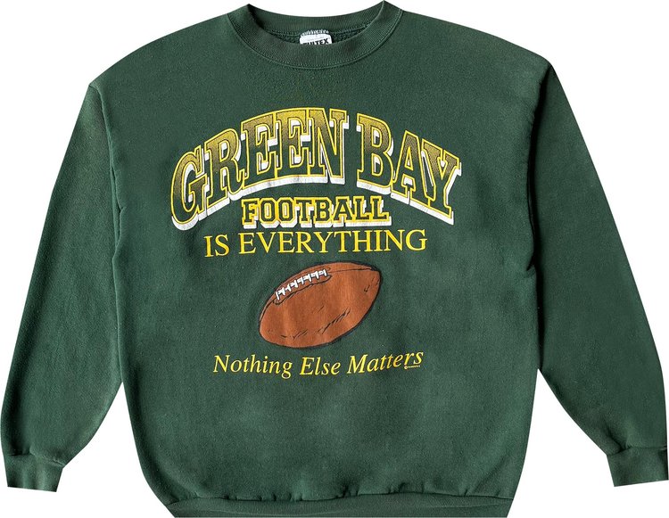 Pre-Owned Vintage 1990's Green Bay Packers Football Is Everything Sweatshirt 'Green'