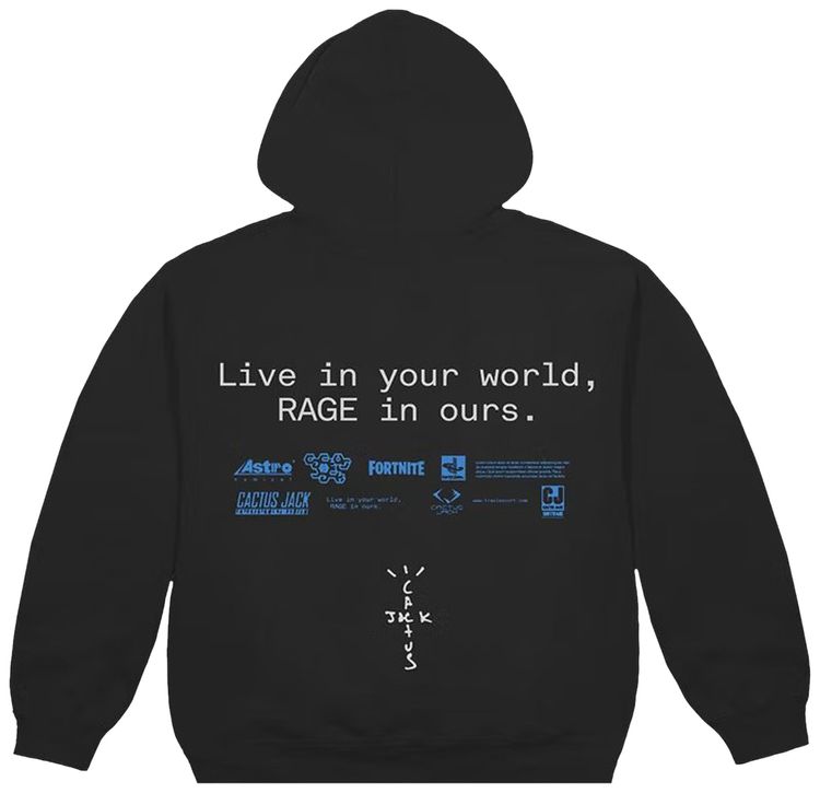 Cactus Jack by Travis Scott x PlayStation World Hoodie Black