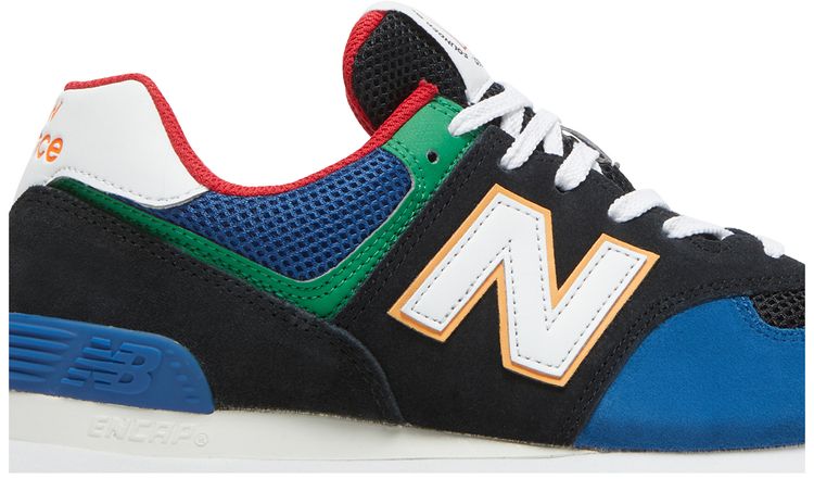 New Balance 574 Rugged Black Captain Blue