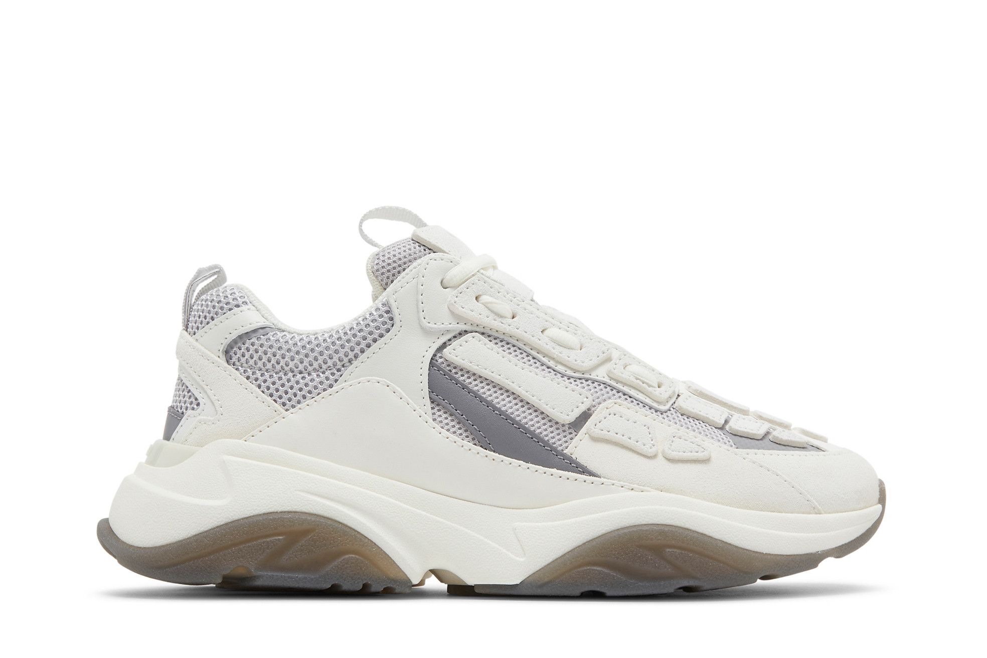Buy Amiri Bone Runner 'White Grey' - MFS001 122 | GOAT