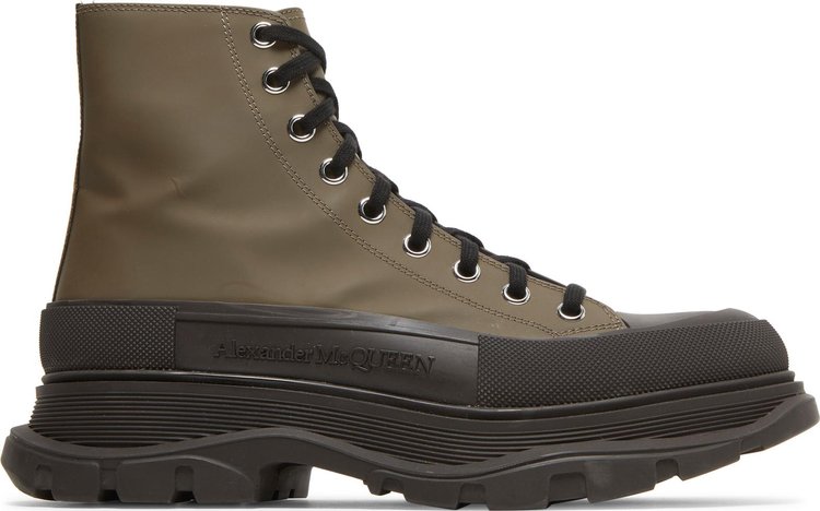 Buy Alexander McQueen Tread Slick Boots 'Khaki Black' - 627206 WHYK3 ...