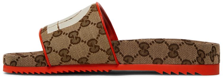 The North Face x Gucci Wmns Slide Beige Orange Monogram