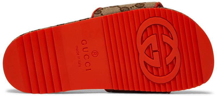 The North Face x Gucci Wmns Slide Beige Orange Monogram