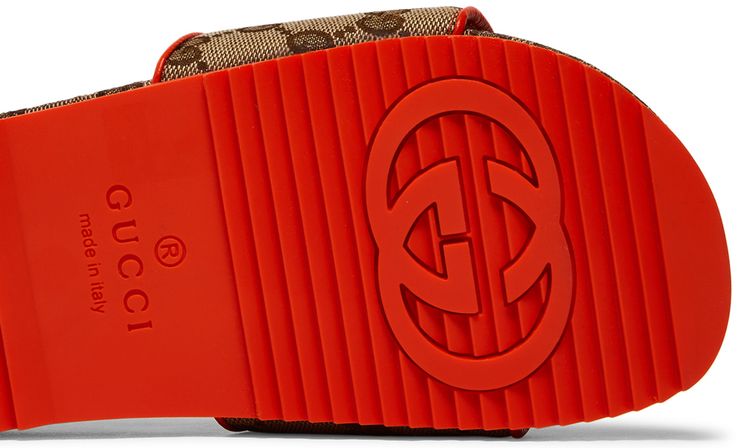 The North Face x Gucci Wmns Slide Beige Orange Monogram