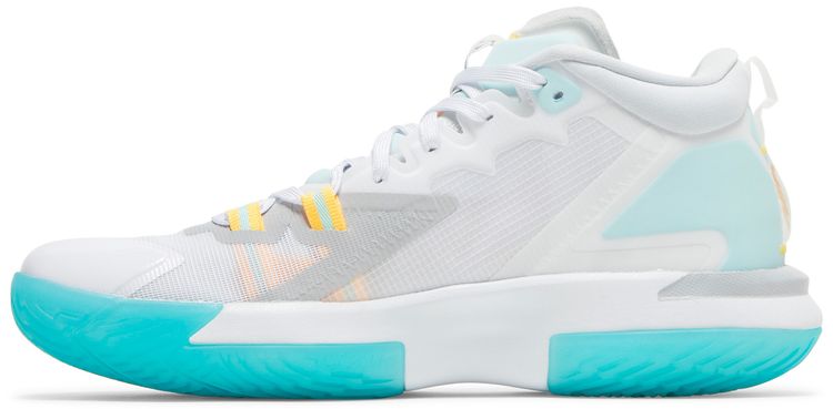 Air Jordan Zion 1 White Dynamic Turquoise