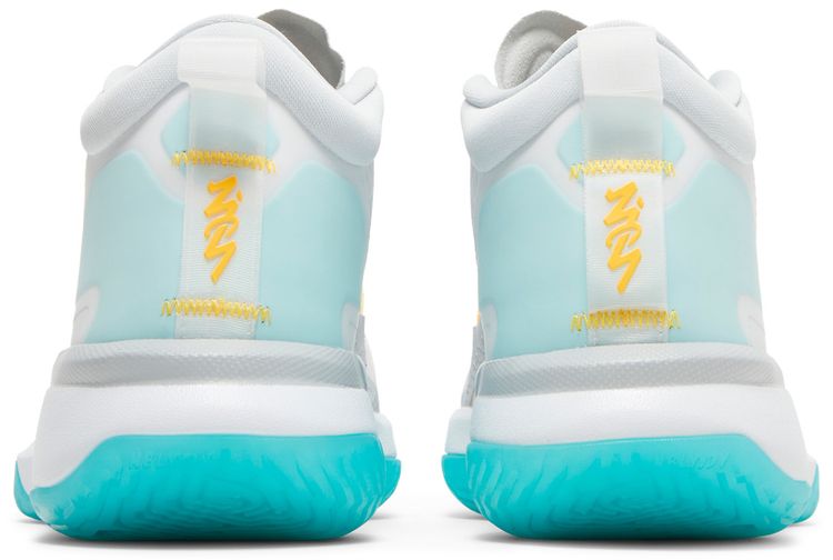 Air Jordan Zion 1 White Dynamic Turquoise