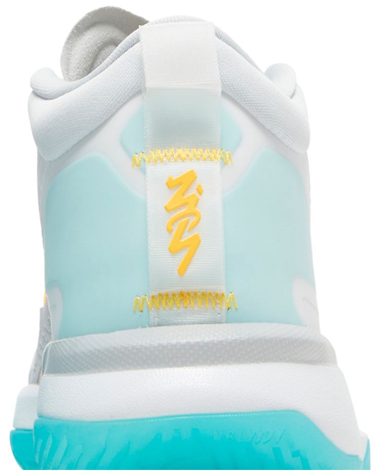 Air Jordan Zion 1 White Dynamic Turquoise