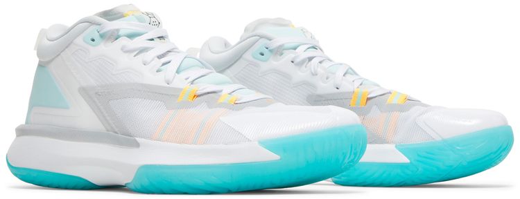 Air Jordan Zion 1 White Dynamic Turquoise