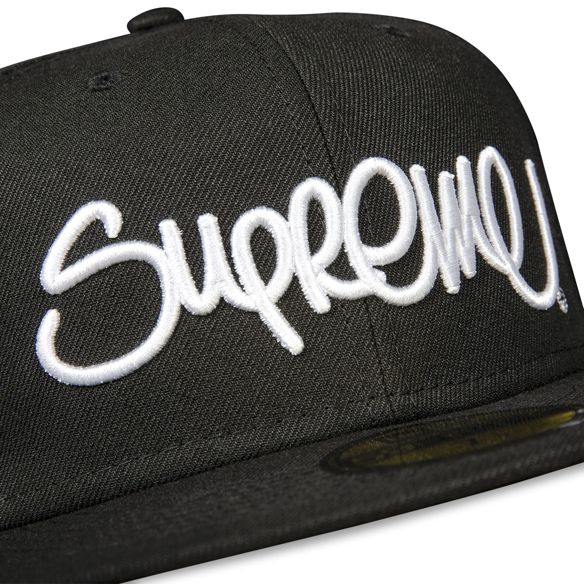 Size 7 5/8 Supreme Handstyle New Era 'Black'