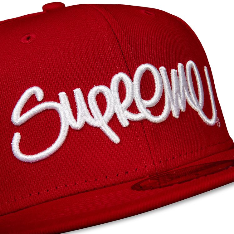 Supreme Handstyle New Era Red