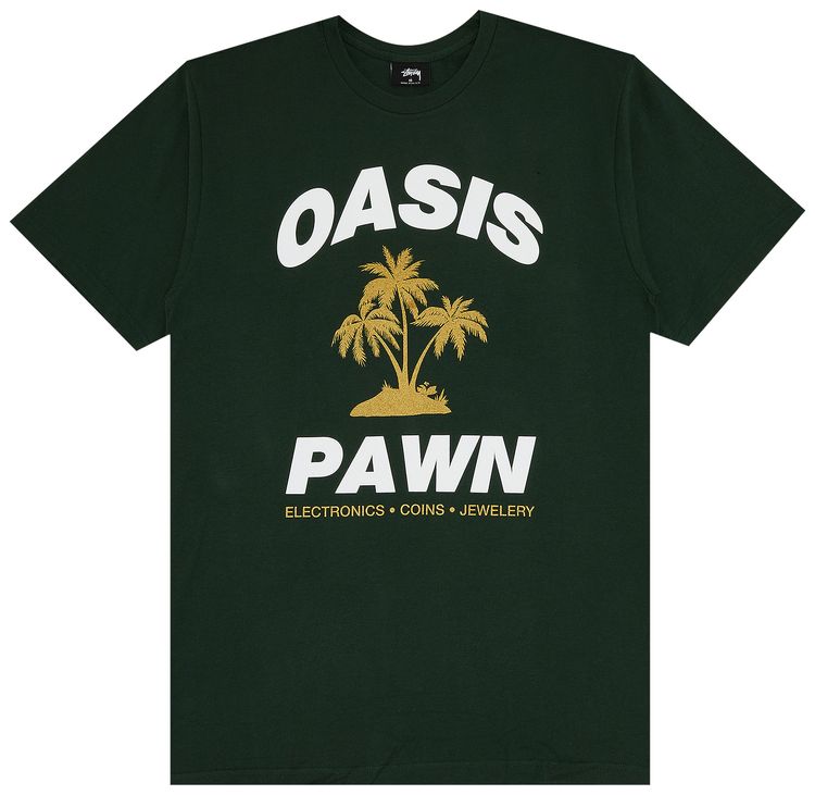 Stussy Oasis Pawn Tee Pine