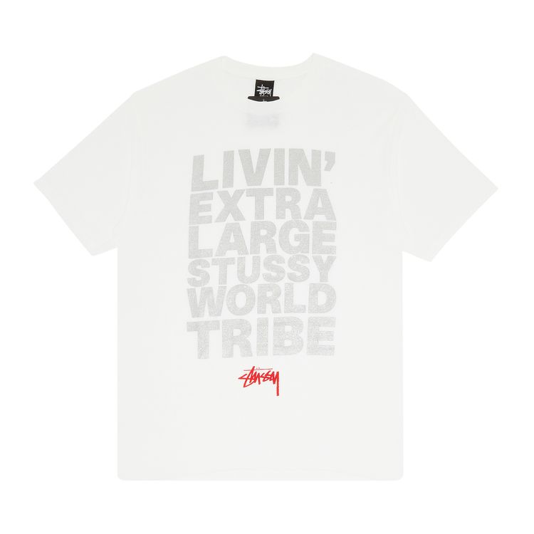 Stussy Livin XL Block Tee White
