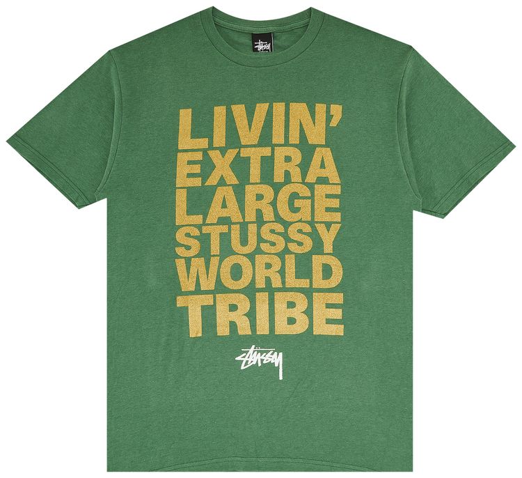 Stussy Livin XL Block Tee Green
