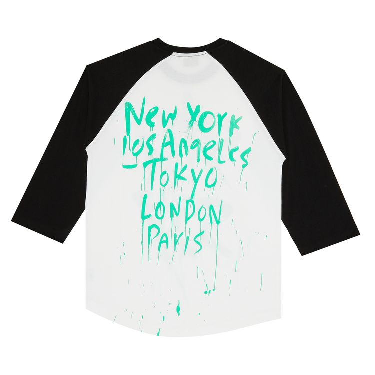 Stussy World Tour Brushed Raglan WhiteBlack