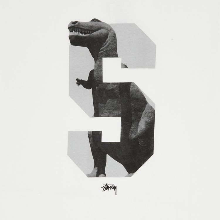 Stussy S Dino Tee White