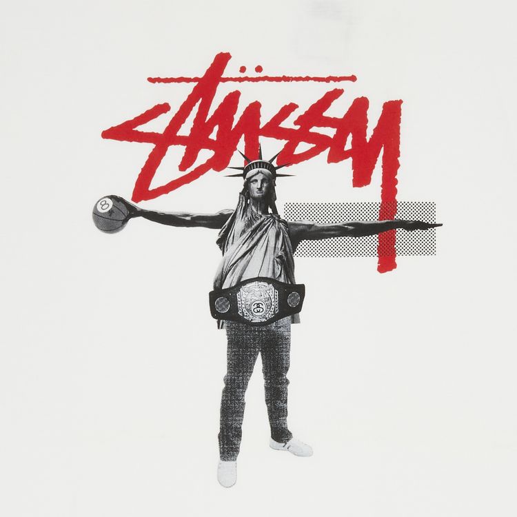 Stussy Liberty B Ball Tee White