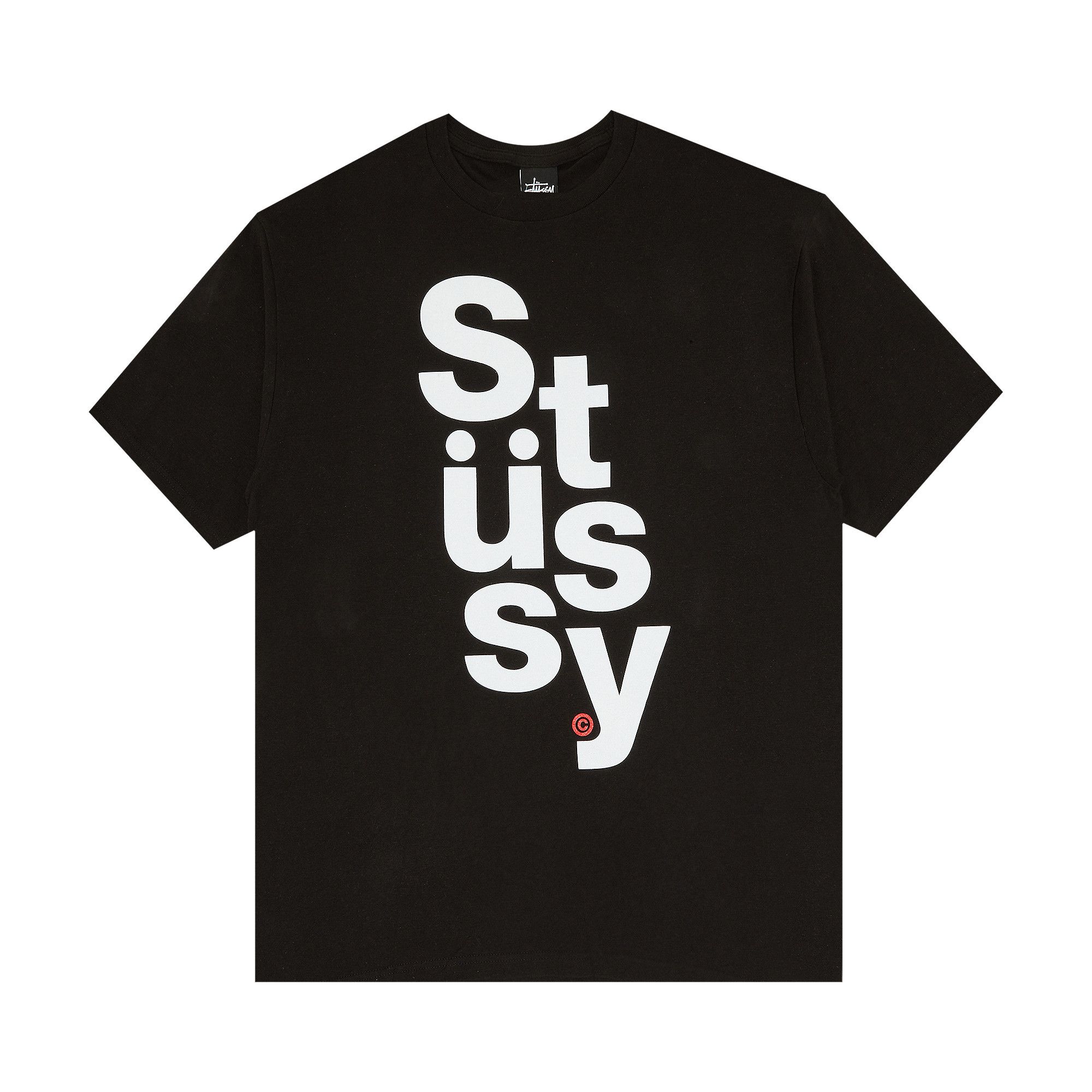 ★関税込★Stussy★STUSSY STACKED TEE★ Tシャツ★Black★ ☆関税込☆STUSSY☆TRIBE STACK TEE☆Tシャツ☆BLACK (STUSSY/T