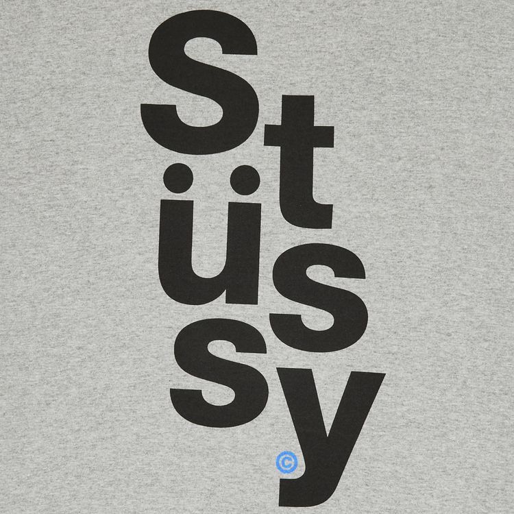 Stussy Stack Tee Grey Heather