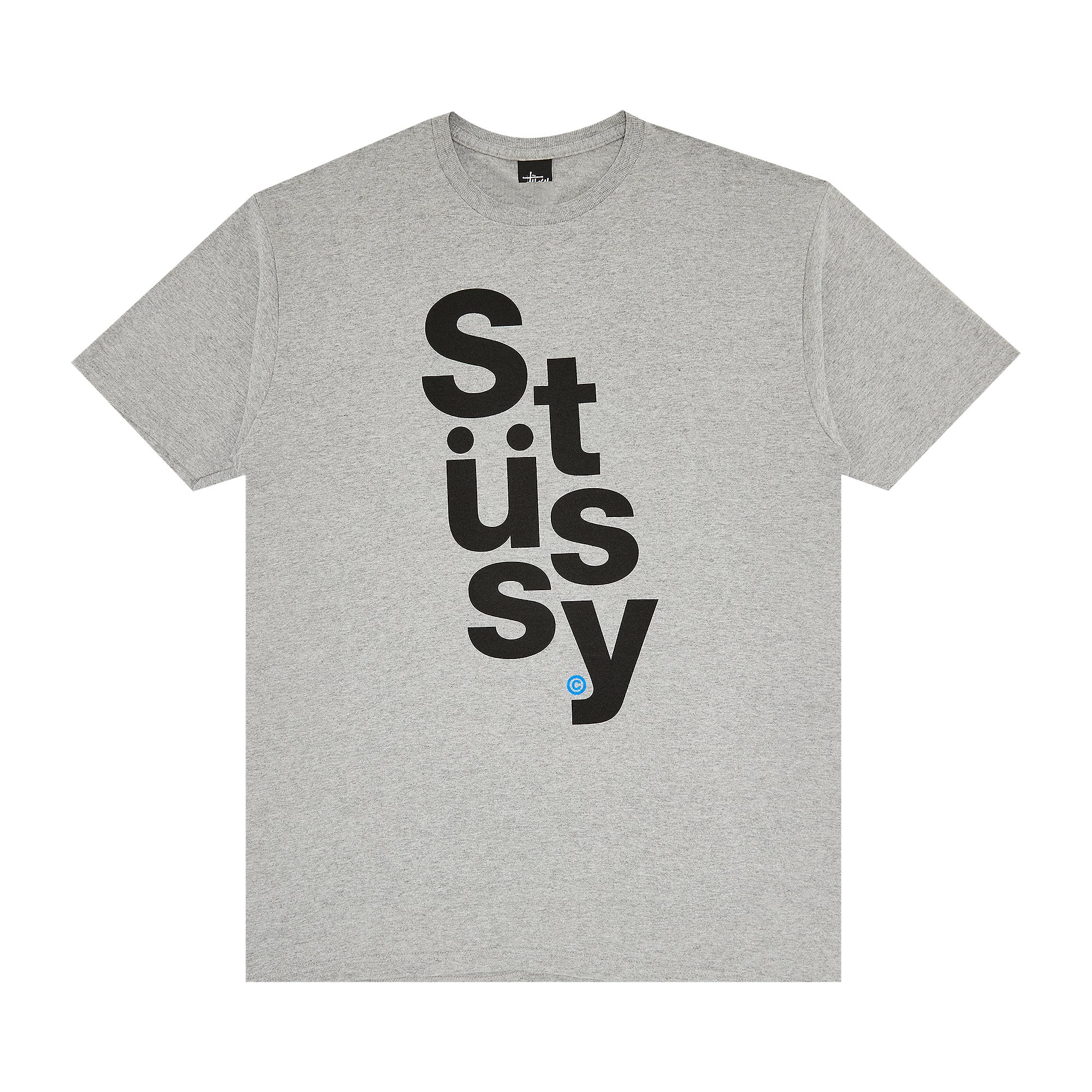 Stussy Stack Tee 'Grey Heather'
