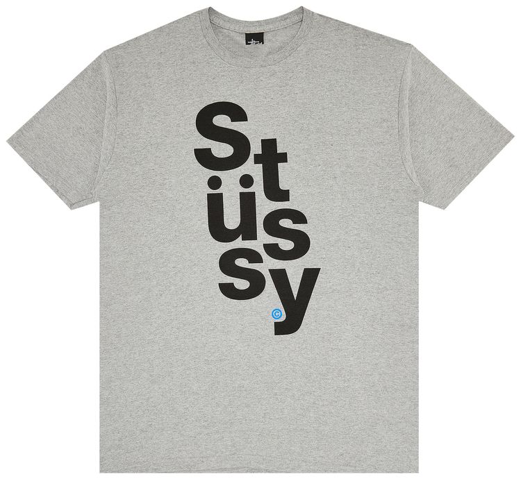 Stussy Stack Tee Grey Heather