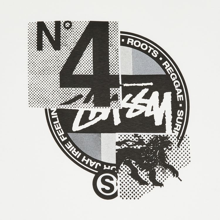 Stussy Dot Collage Tee White