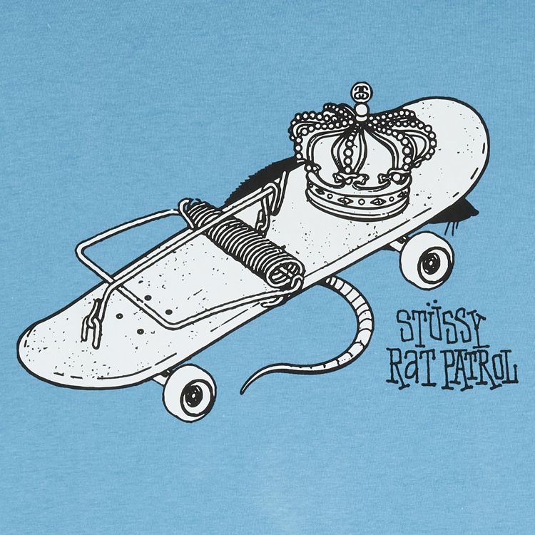 Stussy Skate Trap Tee Steel Blue