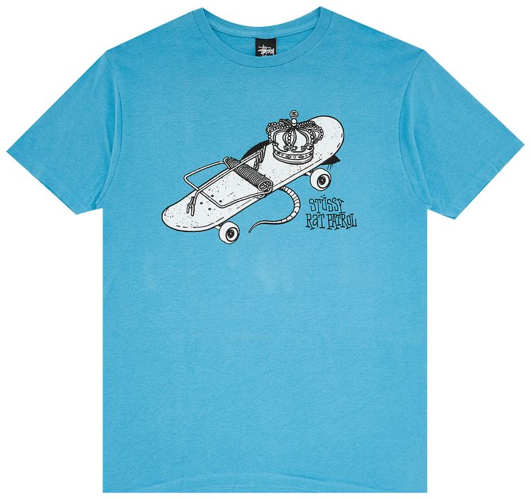 Stussy Skate Trap Tee Steel Blue
