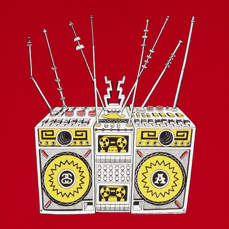 Stussy Alakazam Boombox Tee Red