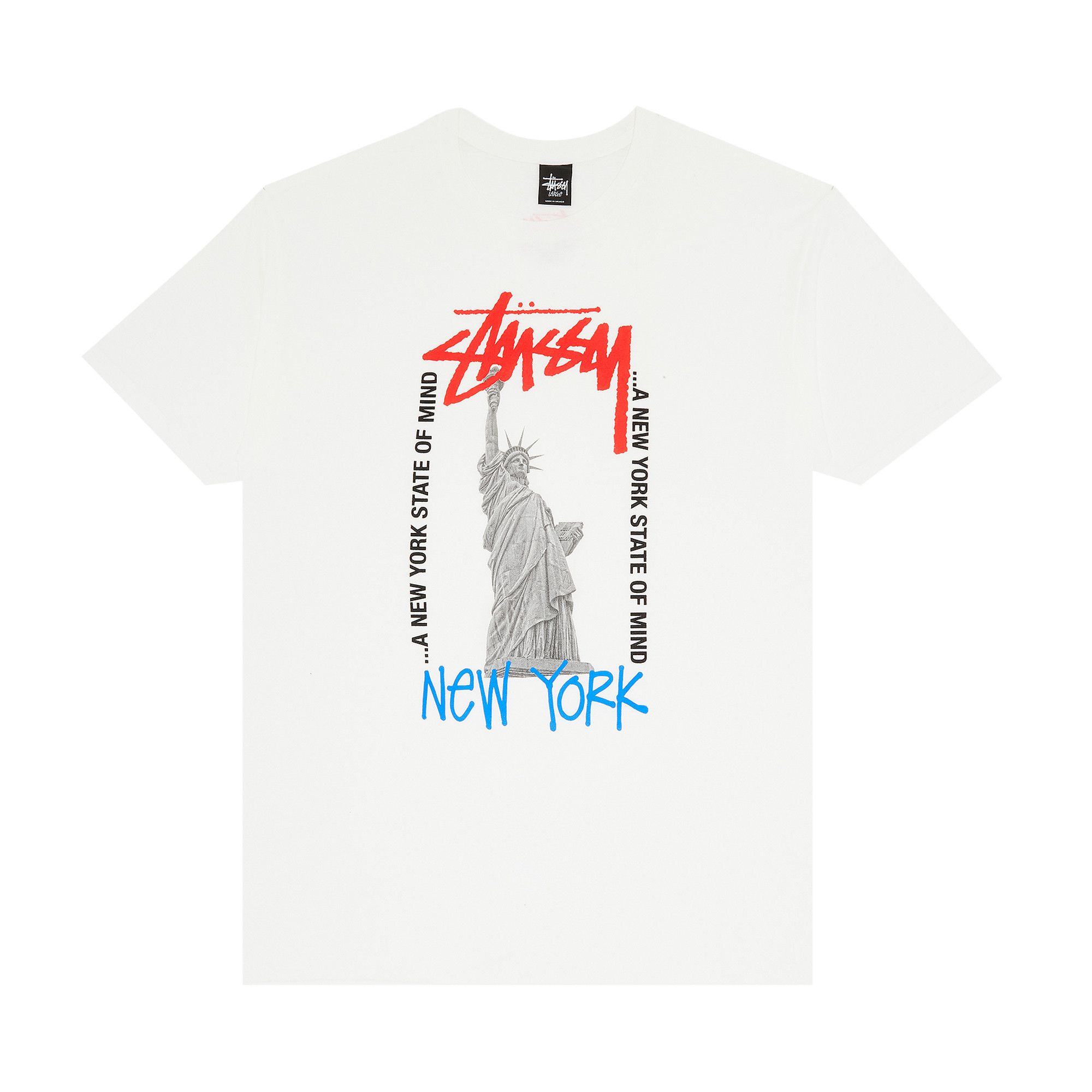 Buy Stussy A New York State of Mind Tee 'White' - 0535