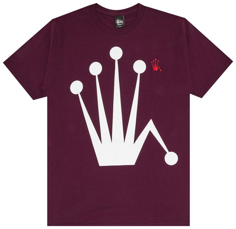 Stussy Big Crown Tee Eggplant