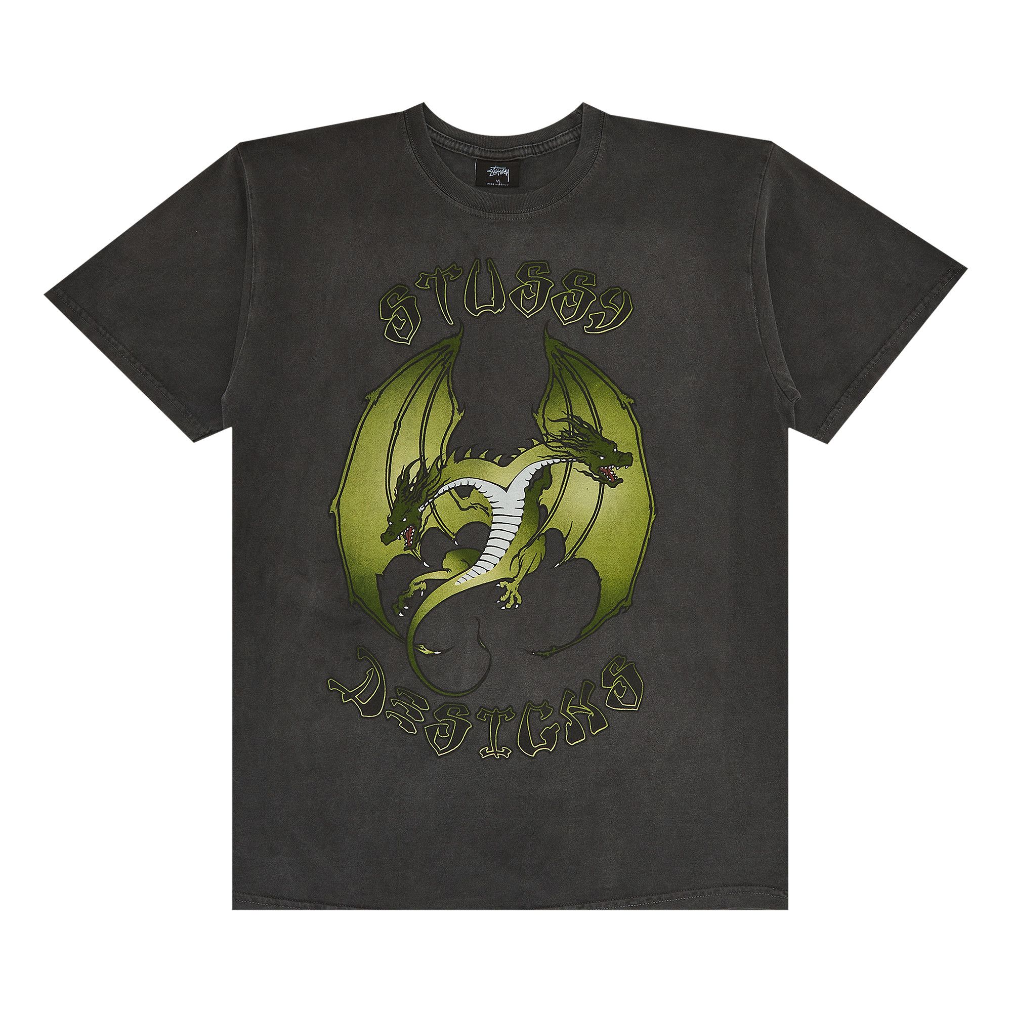 Buy Stussy Double Dragon Pigment Dyed Tee 'Black' - 1904162 Buy Stussy Double Dragon Pigment Dyed Tee 'Black' - 1904162
