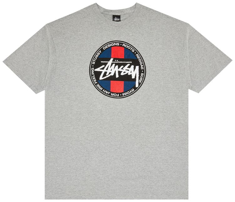 Stussy SS Stripe Do Tee Grey Heather
