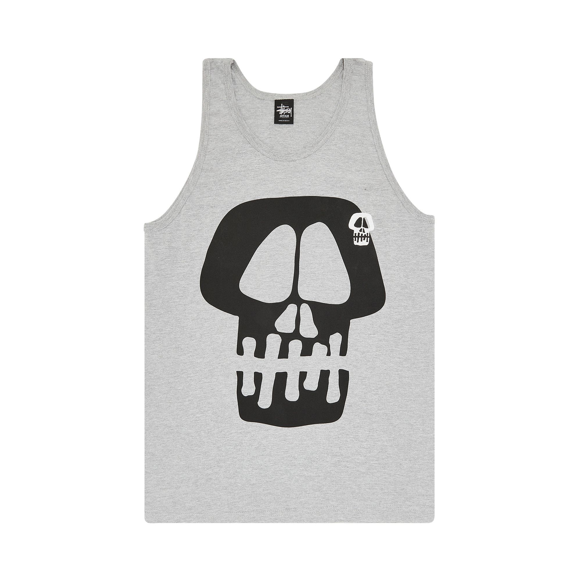 Buy Stussy Jumbo Skull Tank 'Grey Heather' - 1933024 GREY | GOAT
