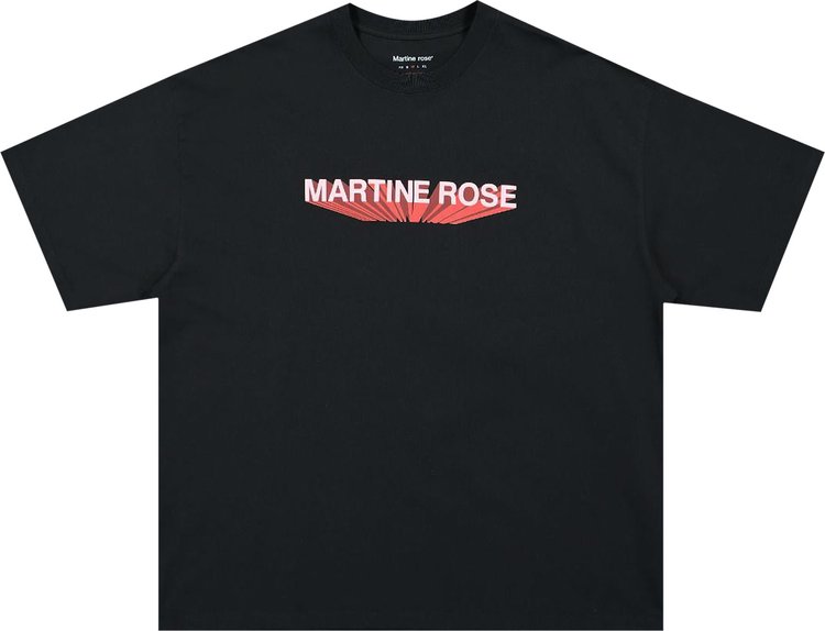 Martine Rose Logo Oversized T-Shirt 'Black'