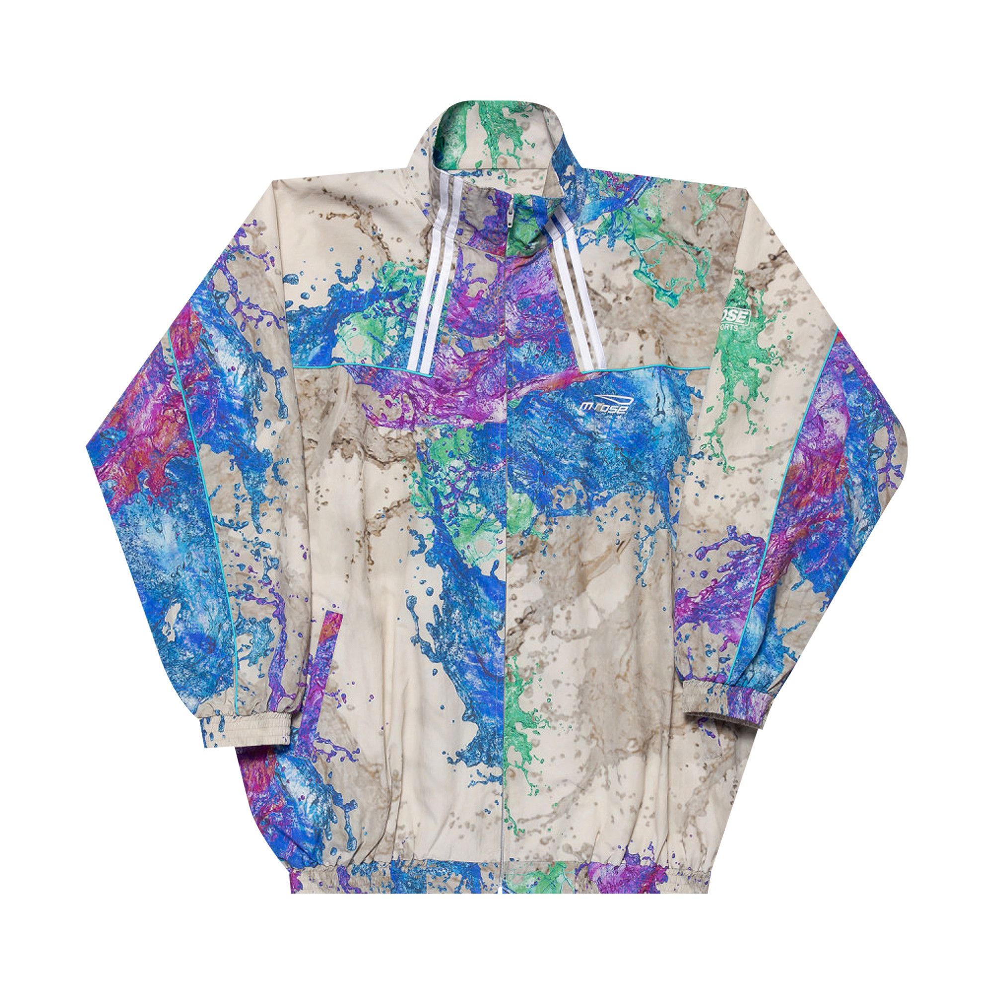 Buy Martine Rose Oversized Track Jacket 'Grey Splash Print