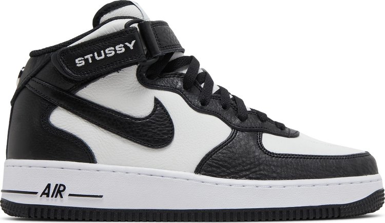 blow hole Min unhealthy Stussy x Air Force 1 Mid 'Black White' | GOAT