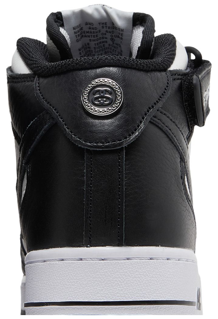 Stussy x Nike Air Force 1 Mid Black White