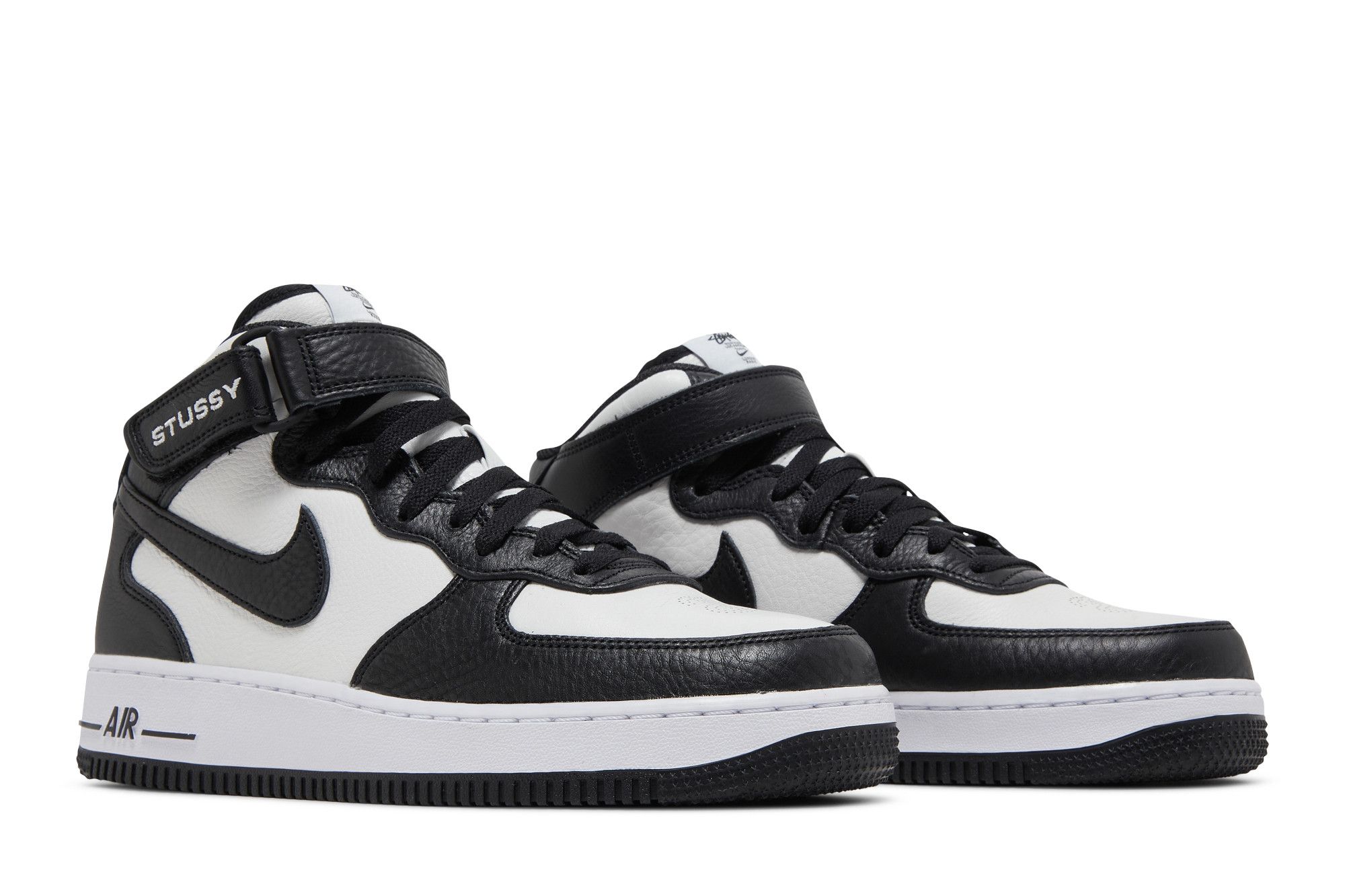 Buy Stussy x Air Force 1 Mid 'Black White' - DJ7840 002 | GOAT
