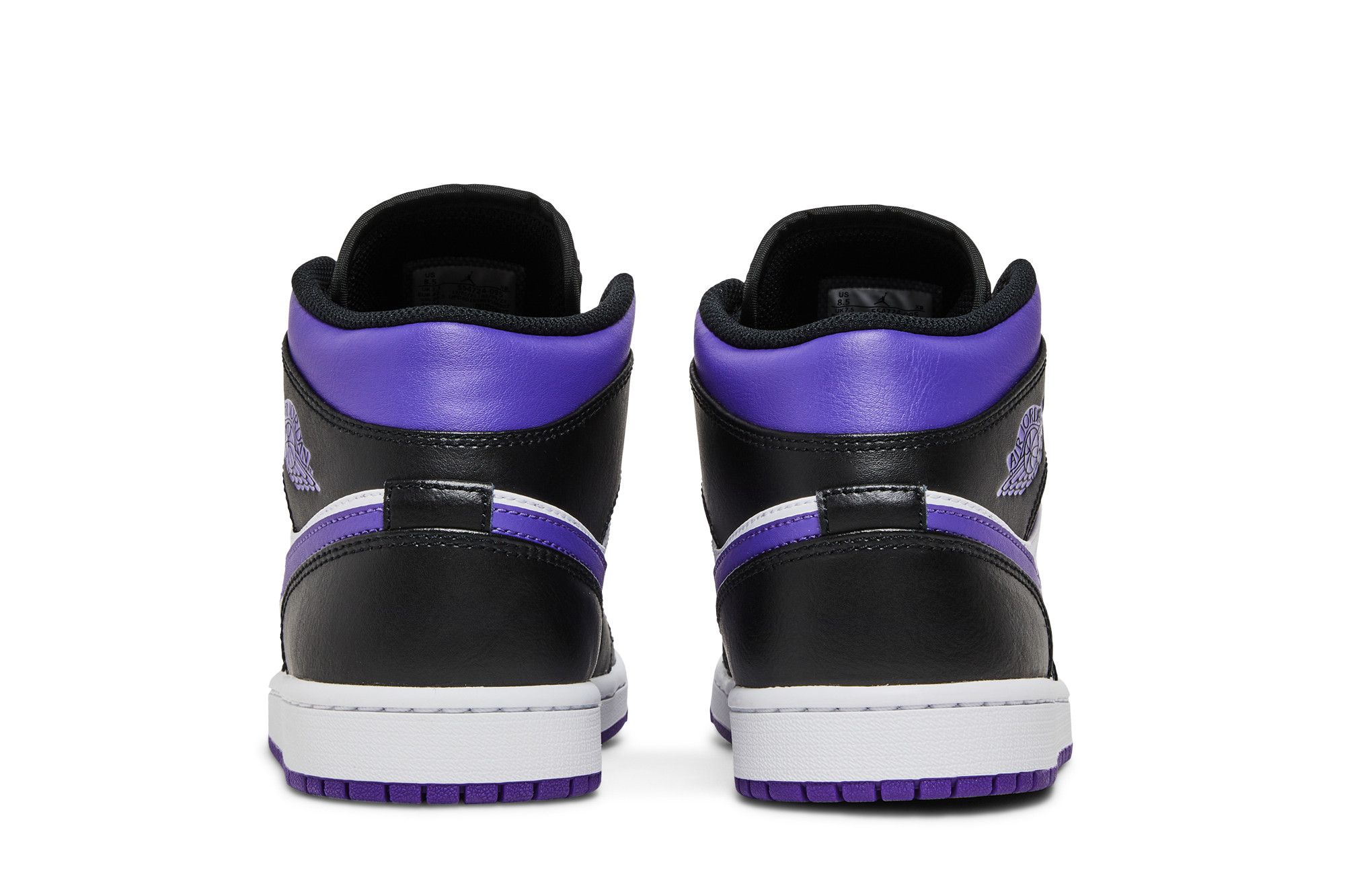 Air jordan 1 mid black purple new arrivals