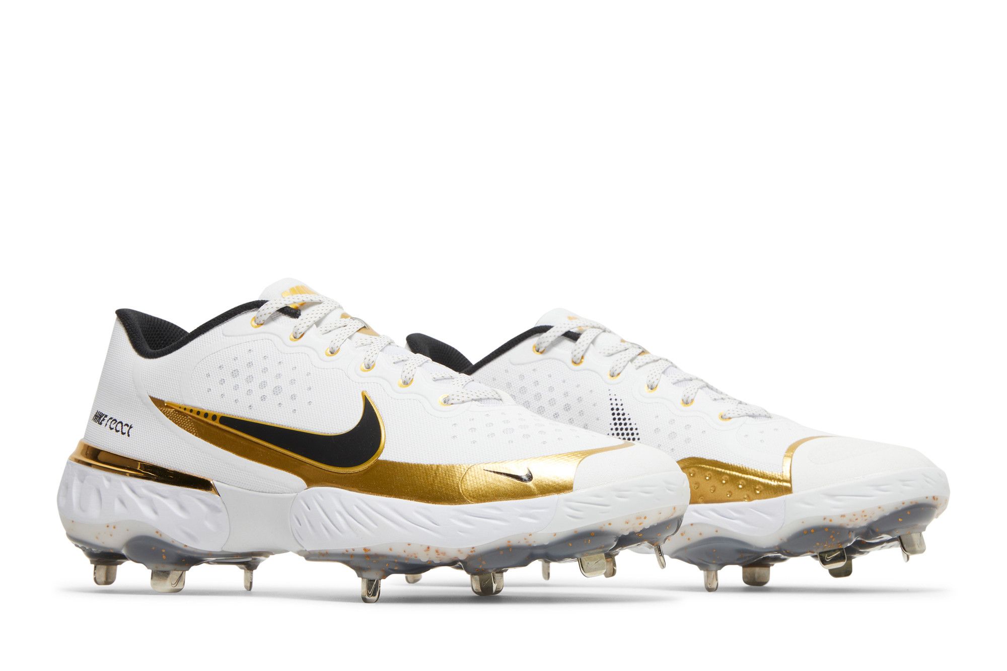 Buy Nike Alpha Huarache Elite 3 Low 'White Metallic Gold' - CV3552