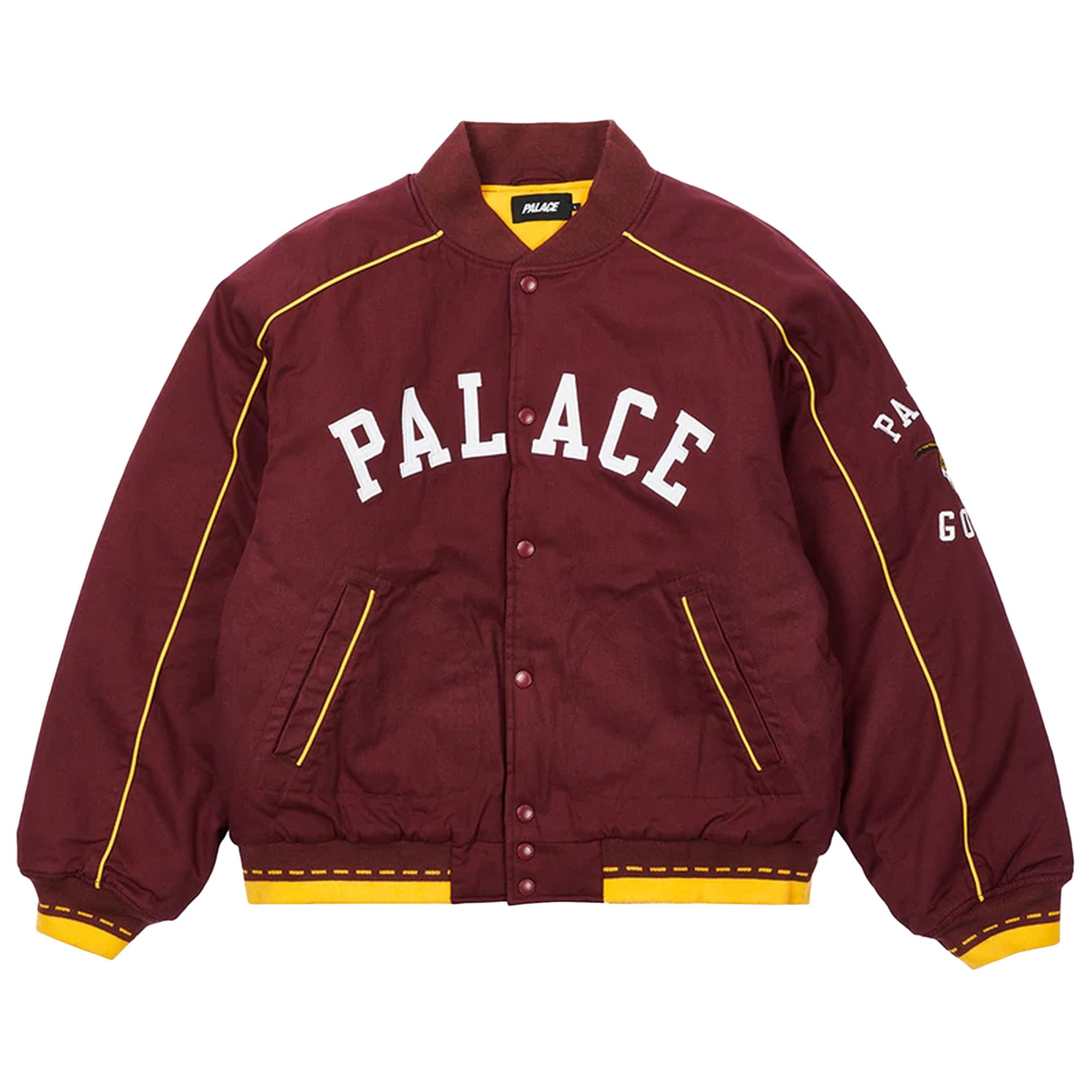 Buy Palace Goats Varsity Jacket 'Burgundy' - P22JK108 | GOAT