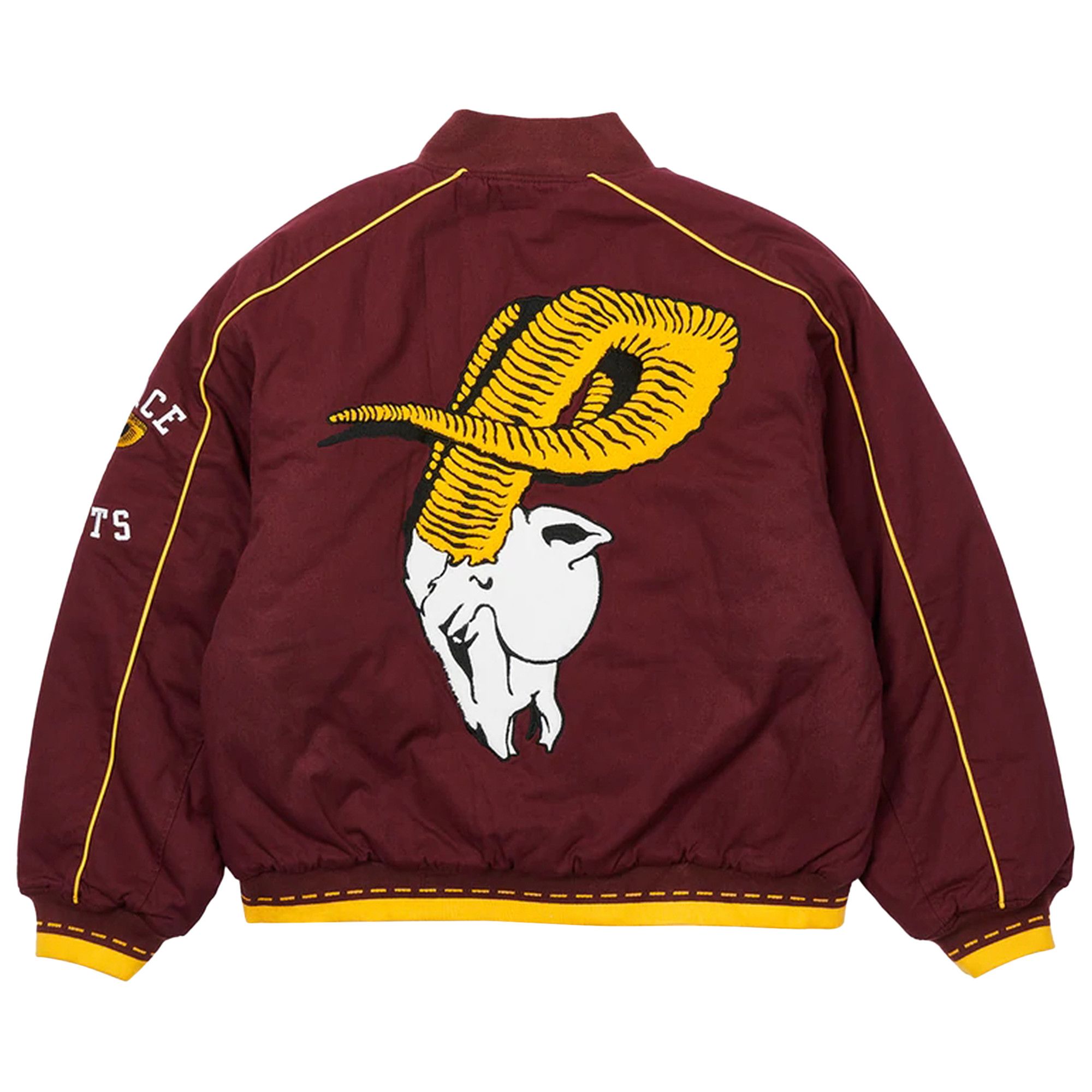 Buy Palace Goats Varsity Jacket 'Burgundy' - P22JK108 | GOAT