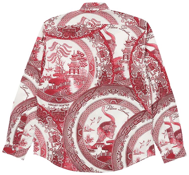 Palace China Plate Shirt Red